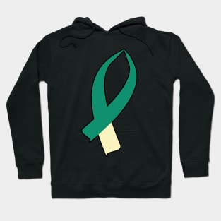 Awareness Ribbon (Teal & Cream) Hoodie